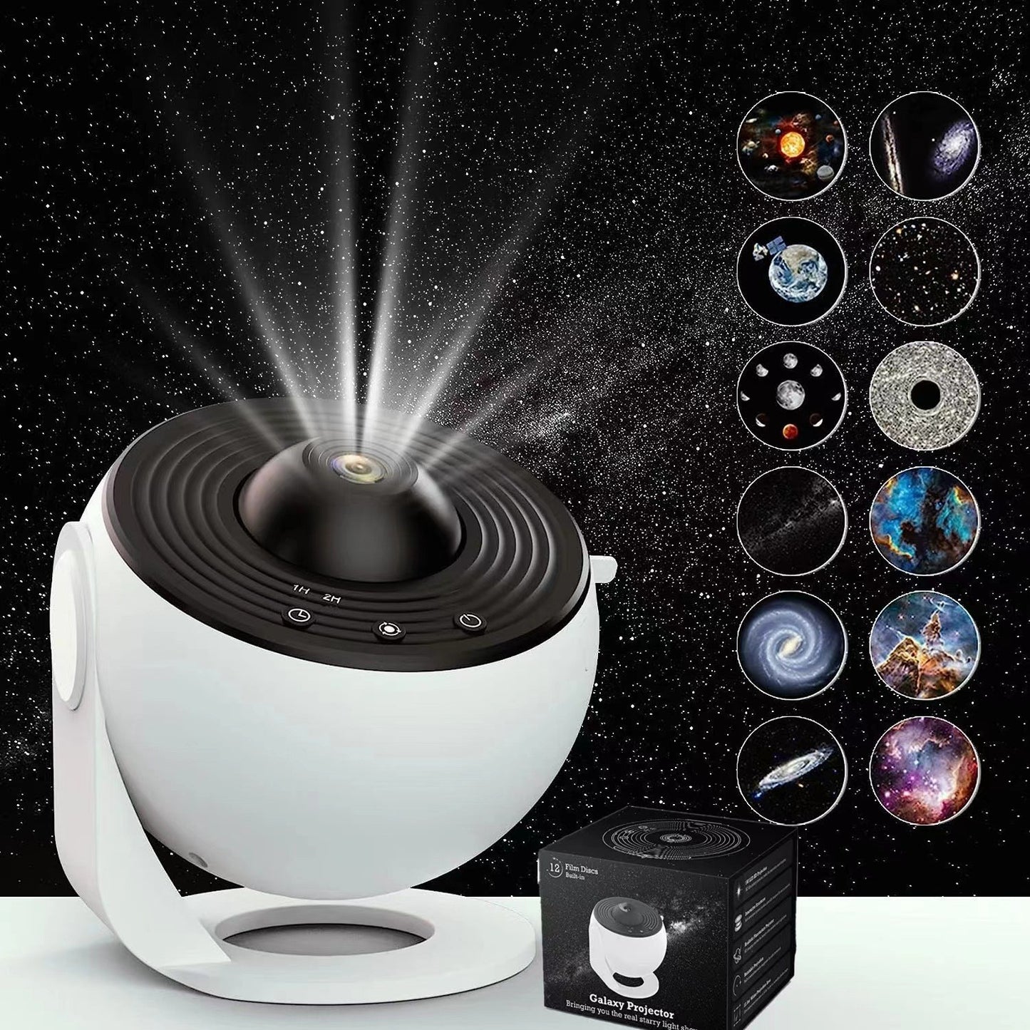 High-Definition Focusable Galaxy Projector Light